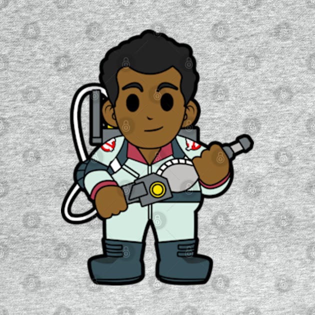 Winston Zeddemore Ghostbusters Chibi by mighty corps studio